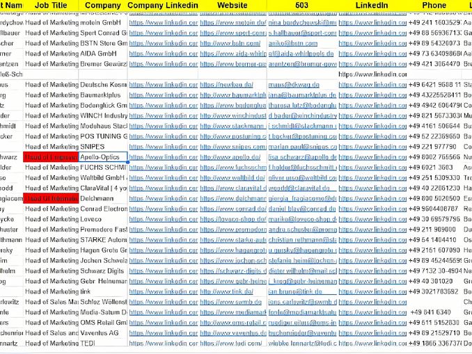 German Marketing Decision-Makers List